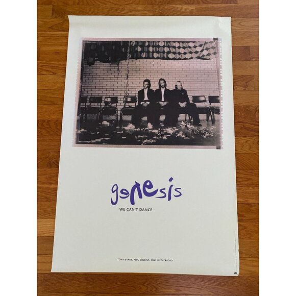 Genesis We Can't Dance Original Promo Poster Phil Collins 1991 36x24 Never Hung - Picture 5 of 9